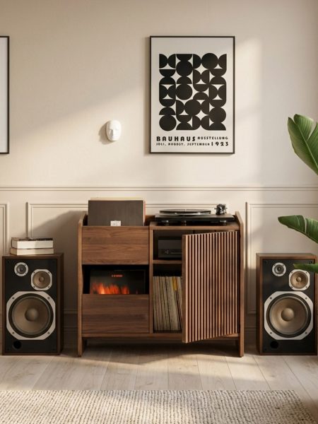 Audionova Doğal Ahşap Akustik Plak Çalar Konsolu